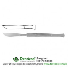 Dissecting Knife / Opreating Knife Bellied Blade - Fig. 1 Stainless Steel, 14 cm - 5 1/2"
